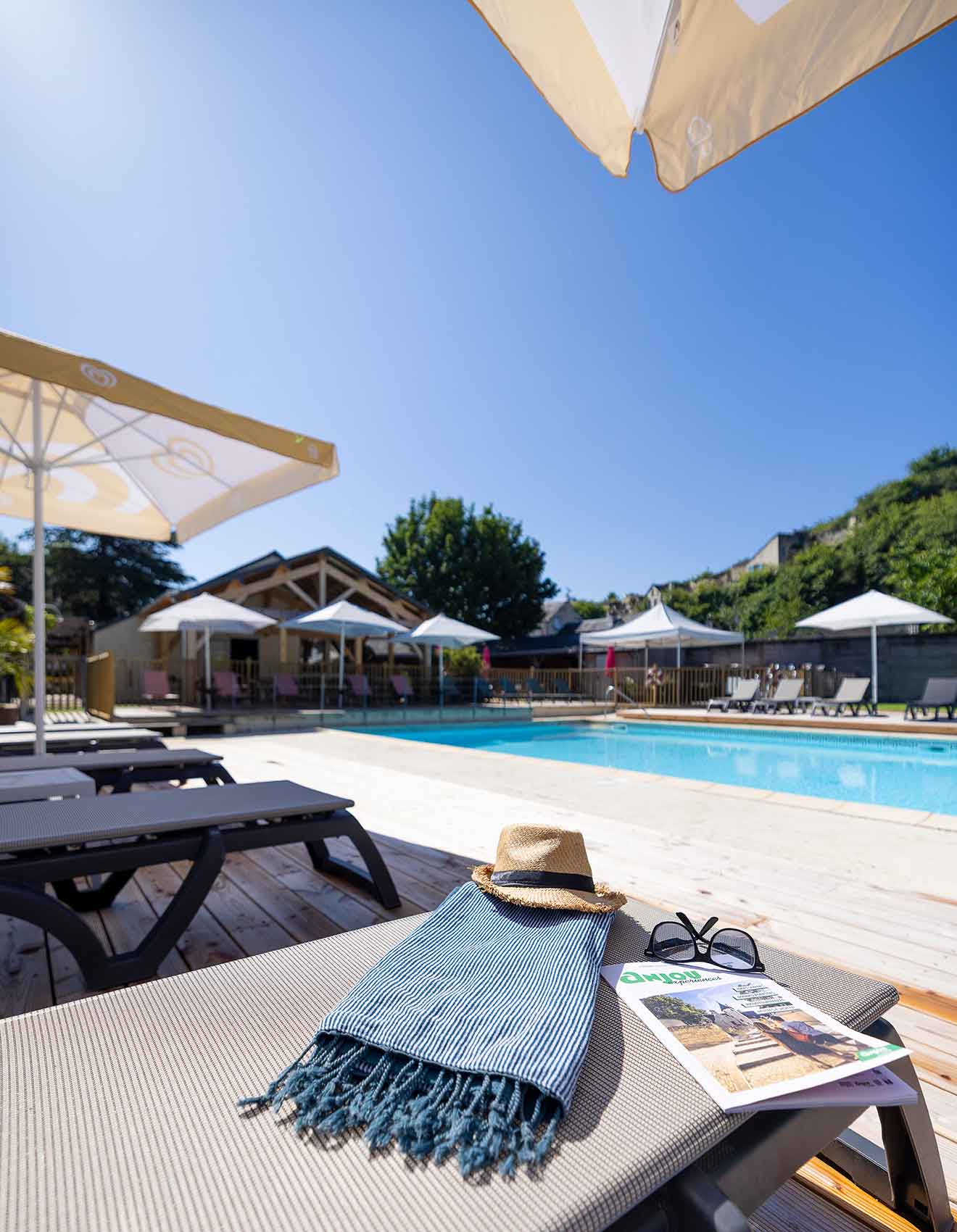 Camping avec piscine à Saumur